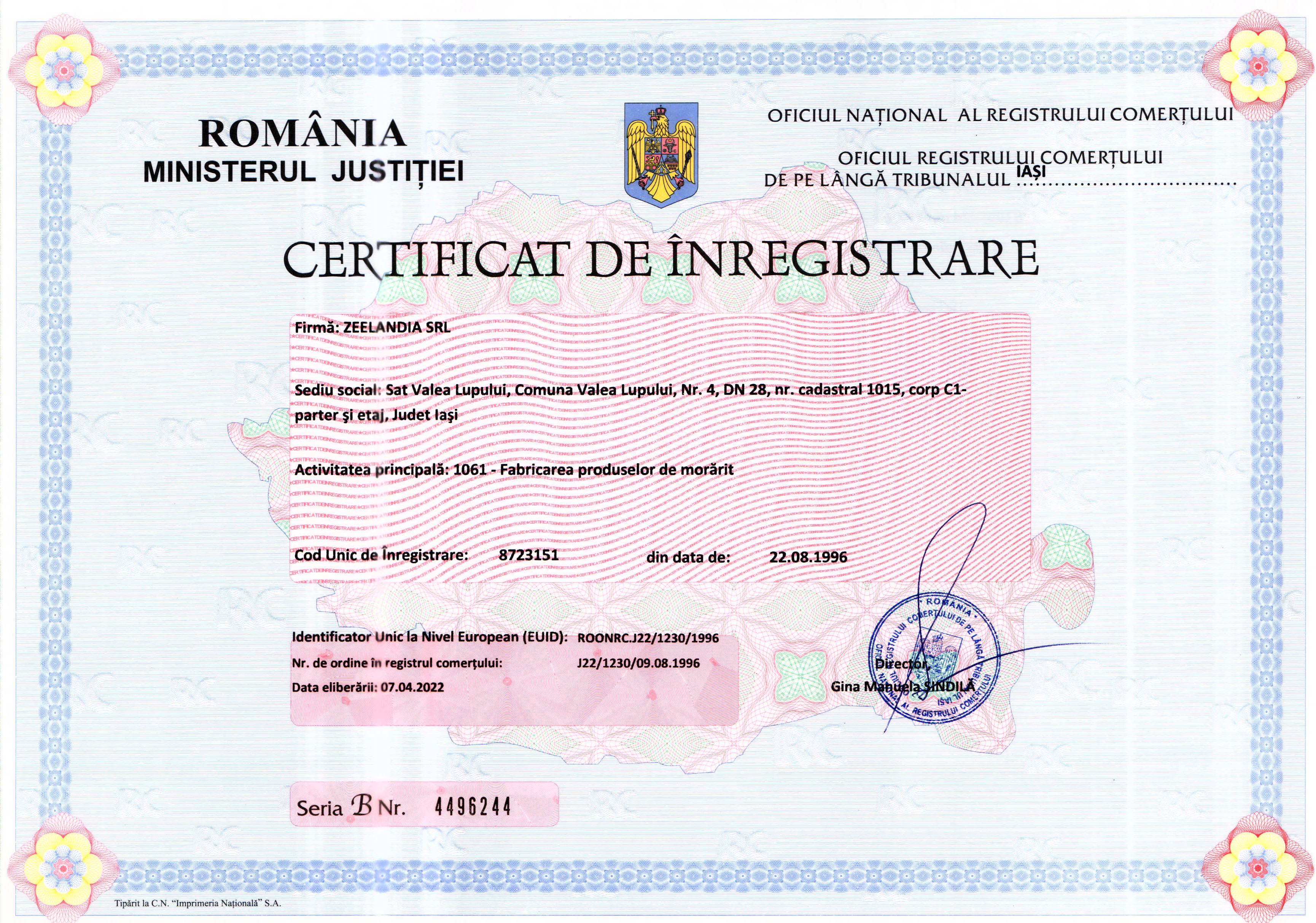 Certificat de inregistrare Registrul comertului _cod CAEN 1061 color (2).jpg