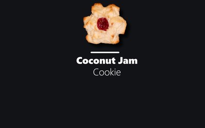 Coconut Jam Cookie